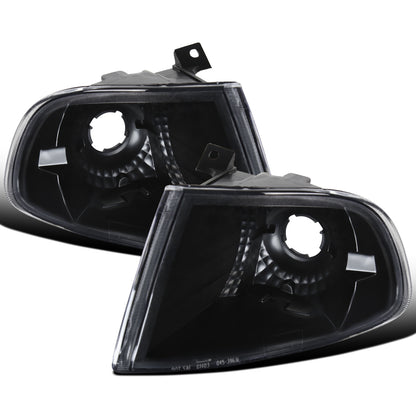 Ronnin - Fits 1992-1995 Honda Civic 2Dr 3Dr Coupe Hatchback Corner Turn Signals Lights Replacement Assembly Pair | Black