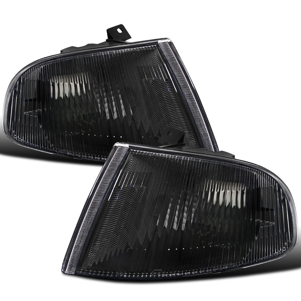 Ronnin - Compatible con Honda Civic 1992-1995 2Dr 3Dr EG Coupé Hatchback Luces Direccionales Esquina Estilo JDM Par de Reemplazo | Negro
