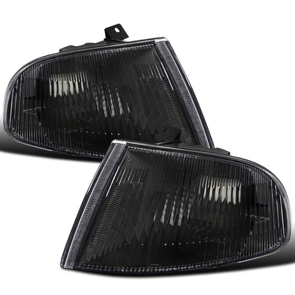 Ronnin - Compatible con Honda Civic 1992-1995 2Dr 3Dr EG Coupé Hatchback Luces Direccionales Esquina Estilo JDM Par de Reemplazo | Negro