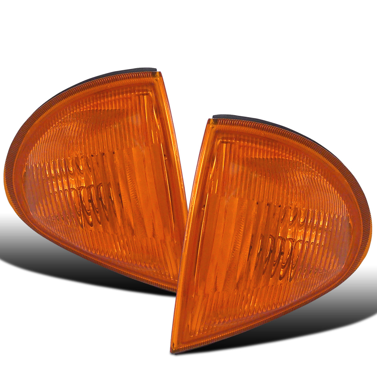 Ronnin - Compatible con Honda Del Sol de 1993-1997 Par de ensamblaje de repuesto de luces de esquina direccionales, luces de estacionamiento | Ámbar