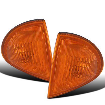 Ronnin - Compatible con Honda Del Sol de 1993-1997 Par de ensamblaje de repuesto de luces de esquina direccionales, luces de estacionamiento | Ámbar