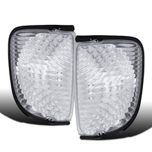 1992-2007 Ford Econoline E150 E250 E350 E450 E550 Clear Reflector Corner Lights Replacement Assembly Pair | Chrome
