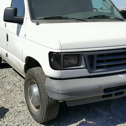 Ronnin - Se adapta a Ford Econoline E150 E250 E350 E450 E550 de 1992-2007, par de conjunto de luces de esquina con reflector transparente | Negro