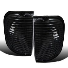 Ronnin - Se adapta a Ford Econoline E150 E250 E350 E450 E550 de 1992-2007, par de conjunto de luces de esquina con reflector transparente | Negro