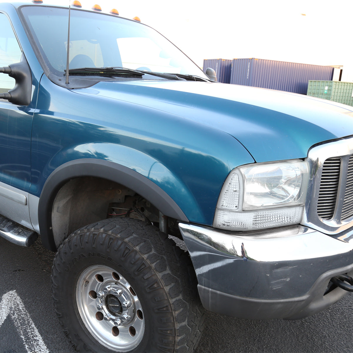 Ronnin - Compatible con Ford F250 F350 F450 F550 1999-2004, Excursion 2000-2004 Fabricado en EE. UU. Juego de luces direccionales de esquina de repuesto | Transparentes