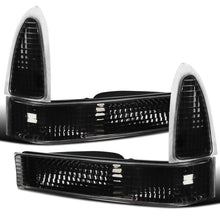 Ronnin - Se adapta a Ford F250 F350 F450 F550 de 1999-2004, Excursion de 2000-2004 de fabricación estadounidense. Par de montaje de luces de giro direccionales de esquina de repuesto | Negro