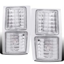 1994-1998 Chevy C/K 1500 2500 3500 Silverado 1994-1999 C/K 1500 2500 Suburban 1995-1999 Chevy Tahoe Clear Reflector Corner Lights Assembly Pair | Clear