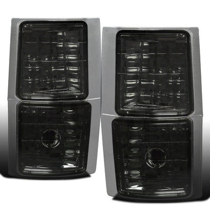 1994-1998 Chevy C/K 1500 2500 3500 Silverado 1994-1999 C/K 1500 2500 Suburban 1995-1999 Chevy Tahoe Clear Reflector Corner Lights Assembly Pair | Smoke
