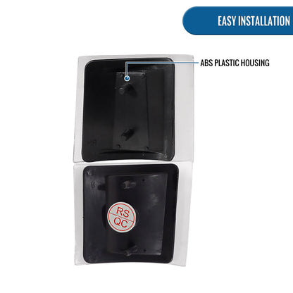 1994-1998 Chevy C/K 1500 2500 3500 Silverado 1994-1999 C/K 1500 2500 Suburban 1995-1999 Chevy Tahoe Clear Reflector Corner Lights Assembly Pair | Black