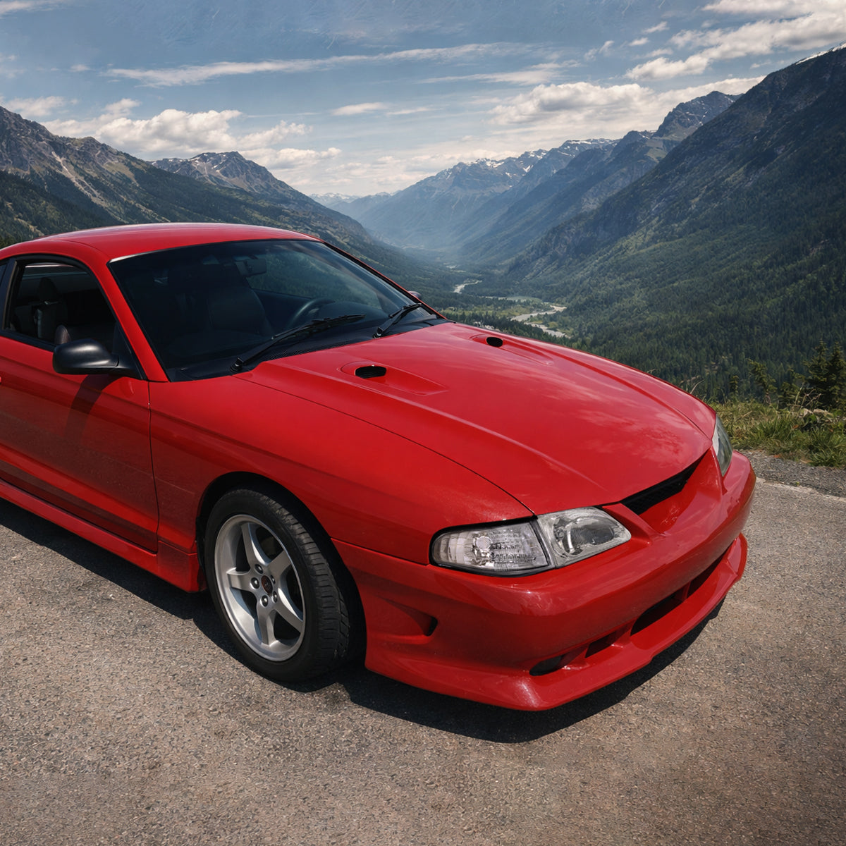 Ronnin - Compatible con Ford Mustang 1994-1998 | Par de Conjuntos de Luces de Esquina de Repuesto, Luces de Estacionamiento y Señales Direccionales | Transparente
