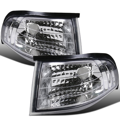 Ronnin - Compatible con Ford Mustang 1994-1998 | Par de Conjuntos de Luces de Esquina de Repuesto, Luces de Estacionamiento y Señales Direccionales | Transparente