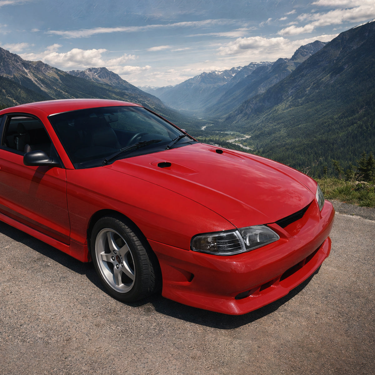 Ronnin - Compatible con Ford Mustang 1994-1998 | Par de luces de esquina de repuesto, luces de estacionamiento y direccionales | Negras