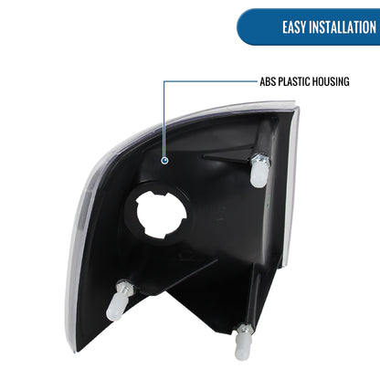 Ronnin - Se adapta a Ford Ranger 1993-1997 Par de Luces de Esquina de Repuesto, Conjunto de Lámparas de Señal de Estacionamiento | Negro