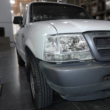 Ronnin - Compatible con Ford Ranger 1998-2000 | Par de intermitentes de estacionamiento con reflector transparente de repuesto