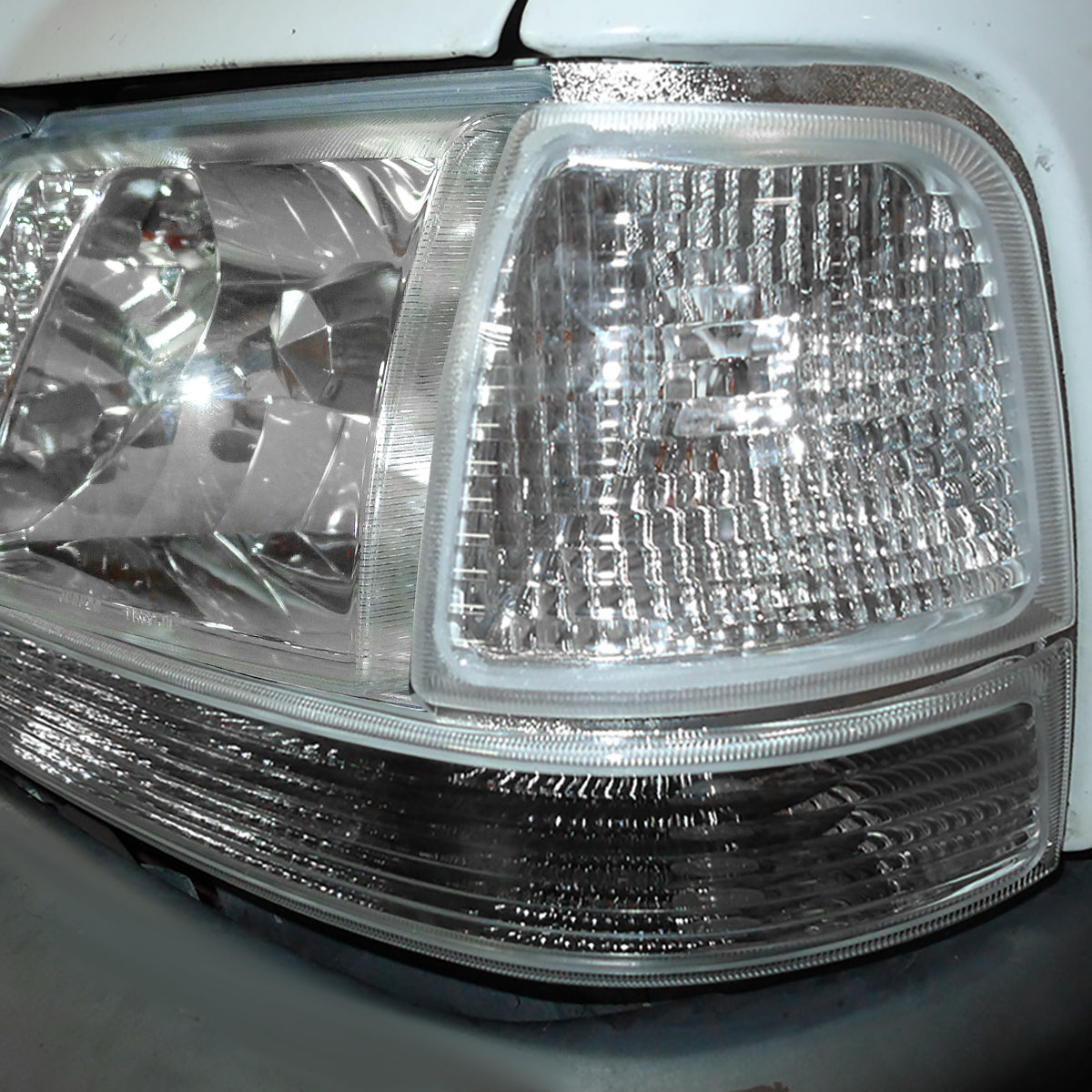 Ronnin - Compatible con Ford Ranger 1998-2000 | Par de intermitentes de estacionamiento con reflector transparente de repuesto
