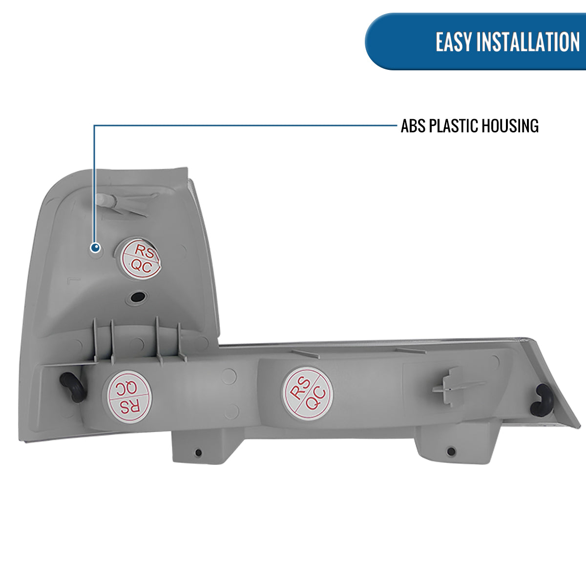 Ronnin - Compatible con Ford Ranger 1998-2000 | Par de intermitentes de estacionamiento con reflector transparente de repuesto