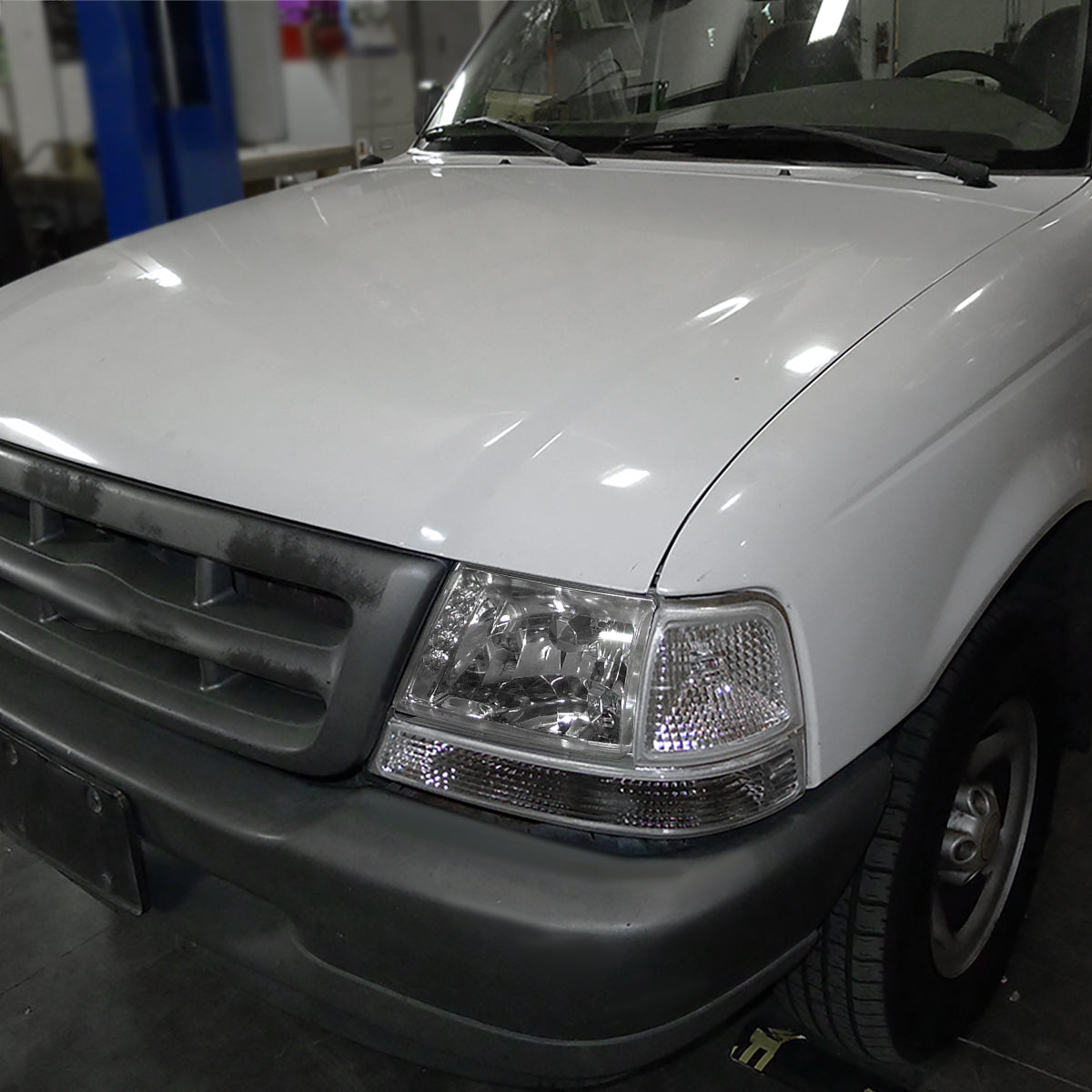 Ronnin - Compatible con Ford Ranger 1998-2000 | Par de intermitentes de estacionamiento con reflector transparente de repuesto