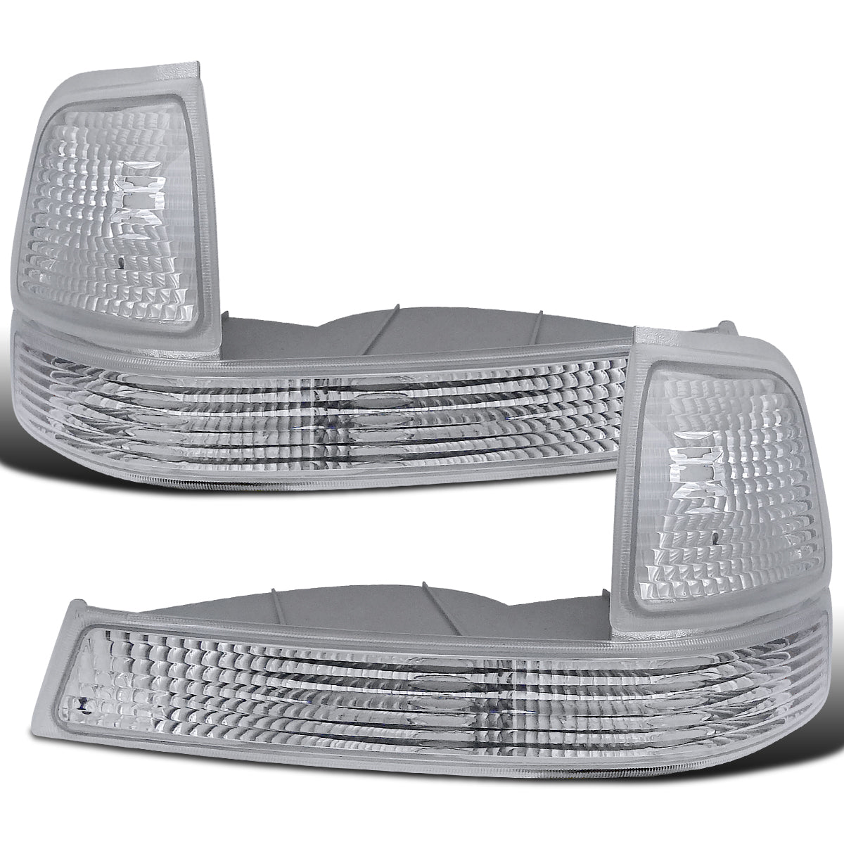 Ronnin - Compatible con Ford Ranger 1998-2000 | Par de intermitentes de estacionamiento con reflector transparente de repuesto