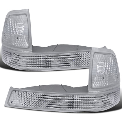 Ronnin - Compatible con Ford Ranger 1998-2000 | Par de intermitentes de estacionamiento con reflector transparente de repuesto