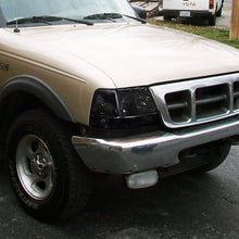 Ronnin - Compatible con Ford Ranger 1998-2000 | Par de Conjunto de Luces de Esquina con Reflector Transparente, Luces de Estacionamiento de Repuesto | Ahumado