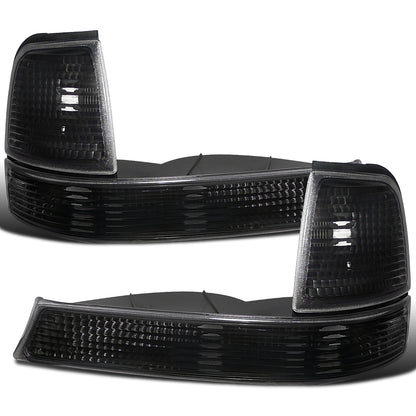 Ronnin - Compatible con Ford Ranger 1998-2000 | Juego de luces de estacionamiento de repuesto con reflectores transparentes y carcasas negras