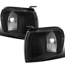 Ronnin - Compatible con Subaru Impreza 1995-2001 | Juego de luces de esquina con reflector transparente de repuesto y luces de estacionamiento | Negras