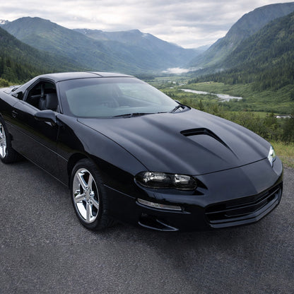 Ronnin - Se adapta a Chevy Camaro 1998-2002 | Par de ensamblaje de faros delanteros de repuesto | Negro