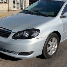 Ronnin - Fits 2003-2008 Toyota Corolla Clear Reflector Factory Replacement Headlights Assembly Pair | Black