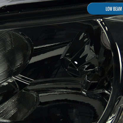 Ronnin - Fits 2004-2005 Honda Civic 2-Door Coupe 4-Door Sedan Headlights Pair | Smoke