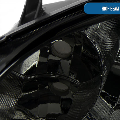 Ronnin - Fits 2004-2005 Honda Civic 2-Door Coupe 4-Door Sedan Headlights Pair | Smoke
