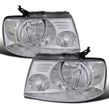 Ronnin - Faros delanteros halógenos de repuesto con reflector transparente para Ford F150 2004-2008 Lincoln Mark LT | Cromados
