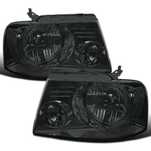 2004-2008 Ford F150 Lincoln Mark LT Clear Reflector  Replacement Halogen Headlights Assembly Pair | Smoke