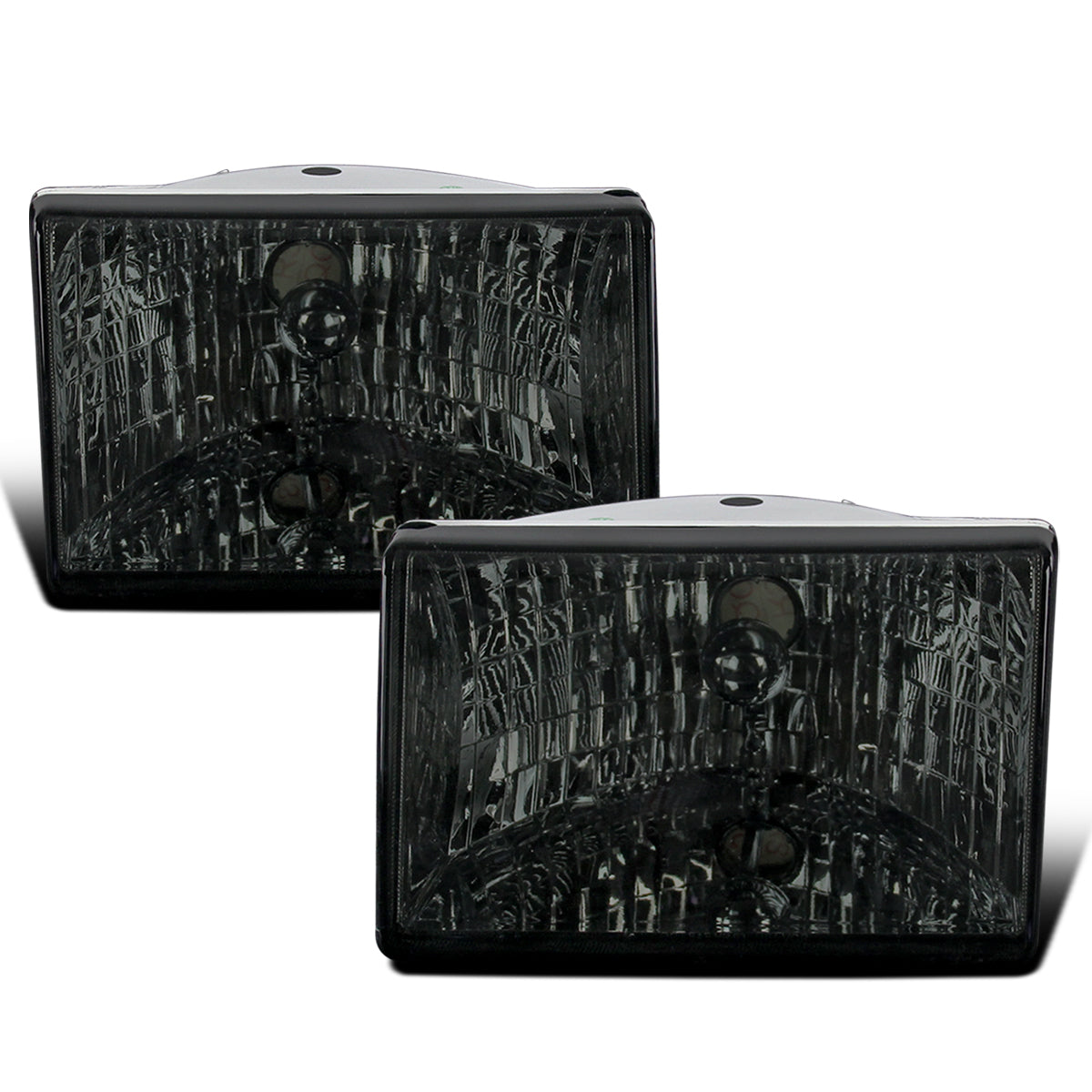 Ronnin - Fits 1993-1998 Jeep Grand Cherokee Factory Replacement Headlights Assembly Pair | Smoke