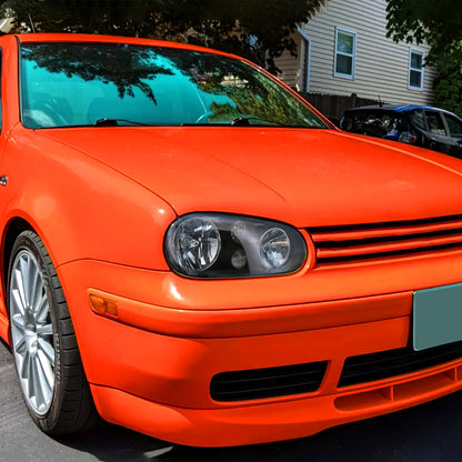 Ronnin - Compatible con Volkswagen Golf GTI Cabrio R32 1999-2006 | Par de Conjuntos de Faros de Repuesto | Negro