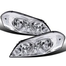 Ronnin - Fits 2006-2013 Chevy Impala 2014-2016 Impala Limited 2006-2007 Monte Carlo Clear Reflector Factory Replacement Halogen Headlights Assembly Pair | Chrome