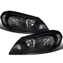 Ronnin - Fits 2006-2013 Chevy Impala 2014-2016 Impala Limited 2006-2007 Monte Carlo Clear Reflector Factory Replacement Halogen Headlights Assembly Pair | Black