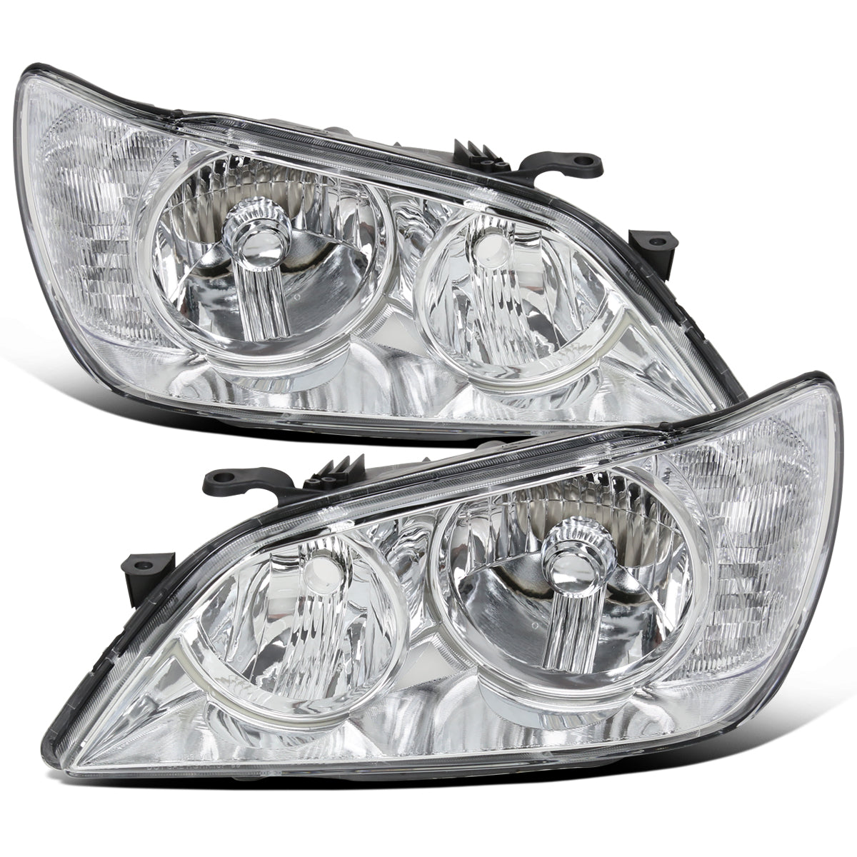 2001-2005 Lexus IS300 Halogen Headlights Pair | Chrome
