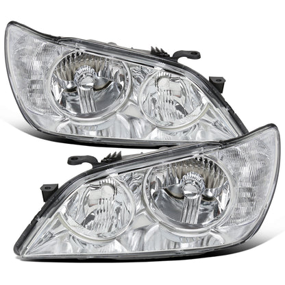 2001-2005 Lexus IS300 Halogen Headlights Pair | Chrome