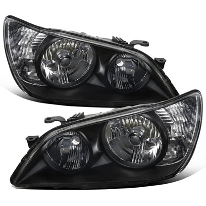 2001-2005 Lexus IS300 Halogen Headlights Pair | Black