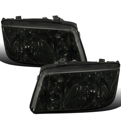 Ronnin - Se adapta a Volkswagen MK4 Jetta/Bora 1999-2005 | Par de ensamblaje de faros de repuesto | Ahumado