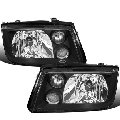 Ronnin - Faros de repuesto con luces antiniebla para Volkswagen MK4 Jetta/Bora 1999-2005, par | Negro
