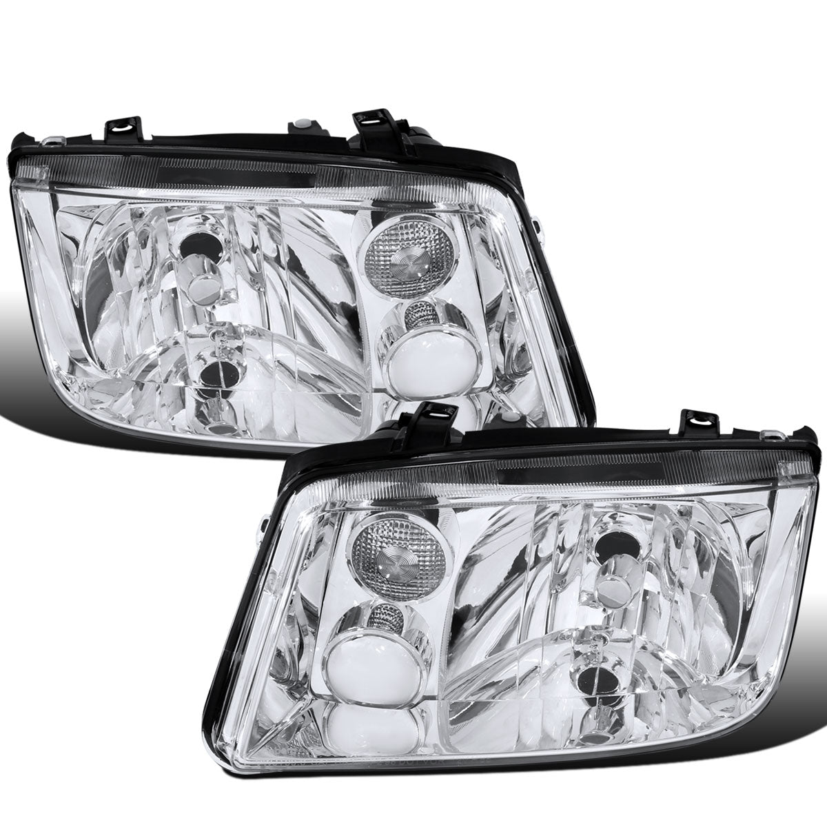 Ronnin - Faros delanteros de repuesto para Volkswagen Jetta/Bora MK4 de 1999-2005 (par) | Cromado