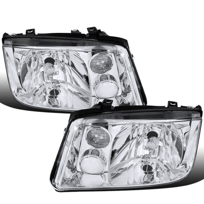 Ronnin - Faros delanteros de repuesto para Volkswagen Jetta/Bora MK4 de 1999-2005 (par) | Cromado