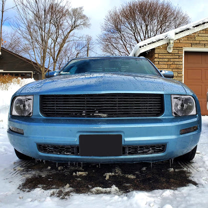 Ronnin - Compatible con Ford Mustang 2005-2009 | Par de faros halógenos de repuesto | Cromado