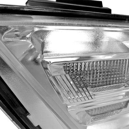 Ronnin - Fits 2010-2014 Ford Mustang Headlights Assembly Head Lamps Replacement Pair | Chrome