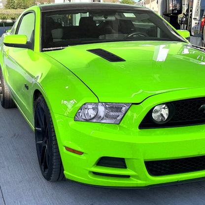 Ronnin - Fits 2010-2014 Ford Mustang Headlights Assembly Head Lamps Replacement Pair | Chrome