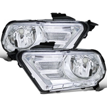 Ronnin - Fits 2010-2014 Ford Mustang Headlights Assembly Head Lamps Replacement Pair | Chrome