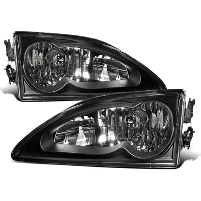 1994 -1998 Ford Mustang Headlights Pair | Black