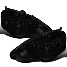 Ronnin - Fits 2002-2004 Acura RSX Clear Reflector Factory Replacement Headlights Assembly Pair | Smoke