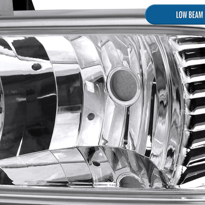 Ronnin - Fits 1998-2004 Chevy S10 Blazer Factory Replacement Headlights Assembly Pair | Chrome